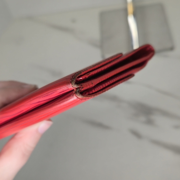 Louis Vuitton Red Epi Leather Compact Snap Wallet - Picture 5 of 10